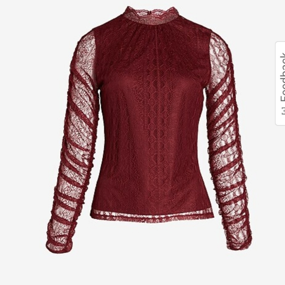 EXPRESS Lace Long Sleeve Size XS - Picture 1 of 4